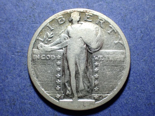 1924-S Standing Liberty Quarter  AG details