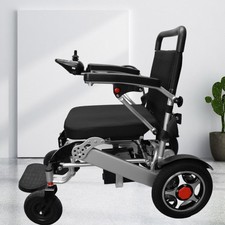 Folding Electric Wheelchair Lightweight Power Wheel Chair Mobility Aid