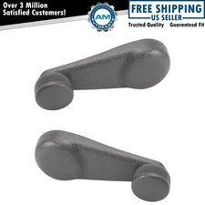 Front Rear Window Crank Handle Gray Pair for Chevy GMC Isuzu New