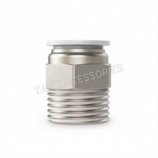 50pc Threaded Straight Pneumatic Quick Coupler PC16-06 Air Hose Quick Plug