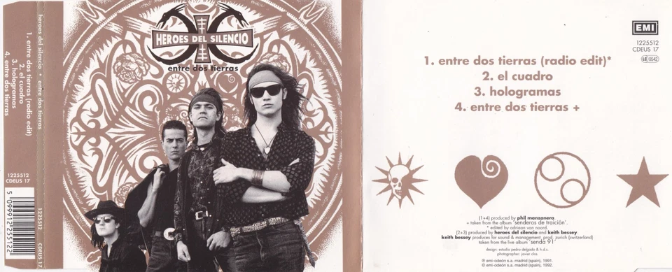 Héroes Del Silencio - Entre Dos Tierras   (4 Track  Maxi CD) - Bild 1 von 1