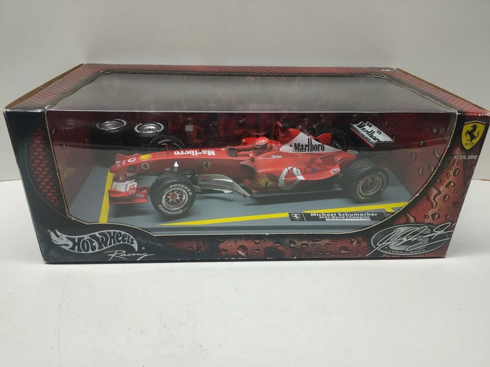 Ferrari F2003 Schumacher World Champion 2003 1/18 Hotwheels - Photo 2/4