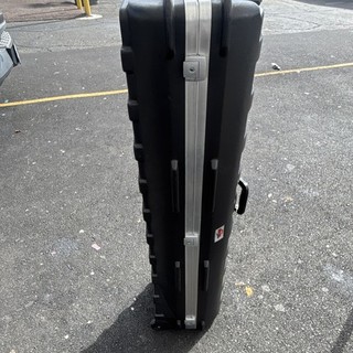 SKB R04U20W 4U Rolling Rack Case 20" Deep Black Plastic Lockable Wheels