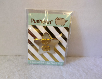 Pusheen Cat Gold Pin Special Edition Pusheen Box Exclusive Spring 2018 NIP