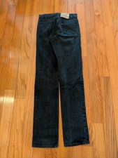 Vintage 90s Levis 505 Orange Tab Regular Fit Straight Leg Black Fade Jeans 29x34