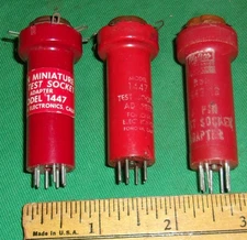 3-Tall 7-Pin Test Socket Adapter  2-Pamon Model 1447  & 1-Walsco