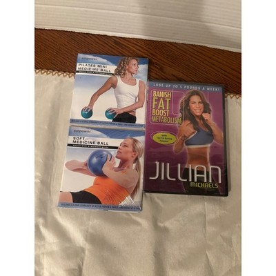 Jillian Michaels Banish Fat Boost Metabolism & Empower Pilates DVD Workout Lot
