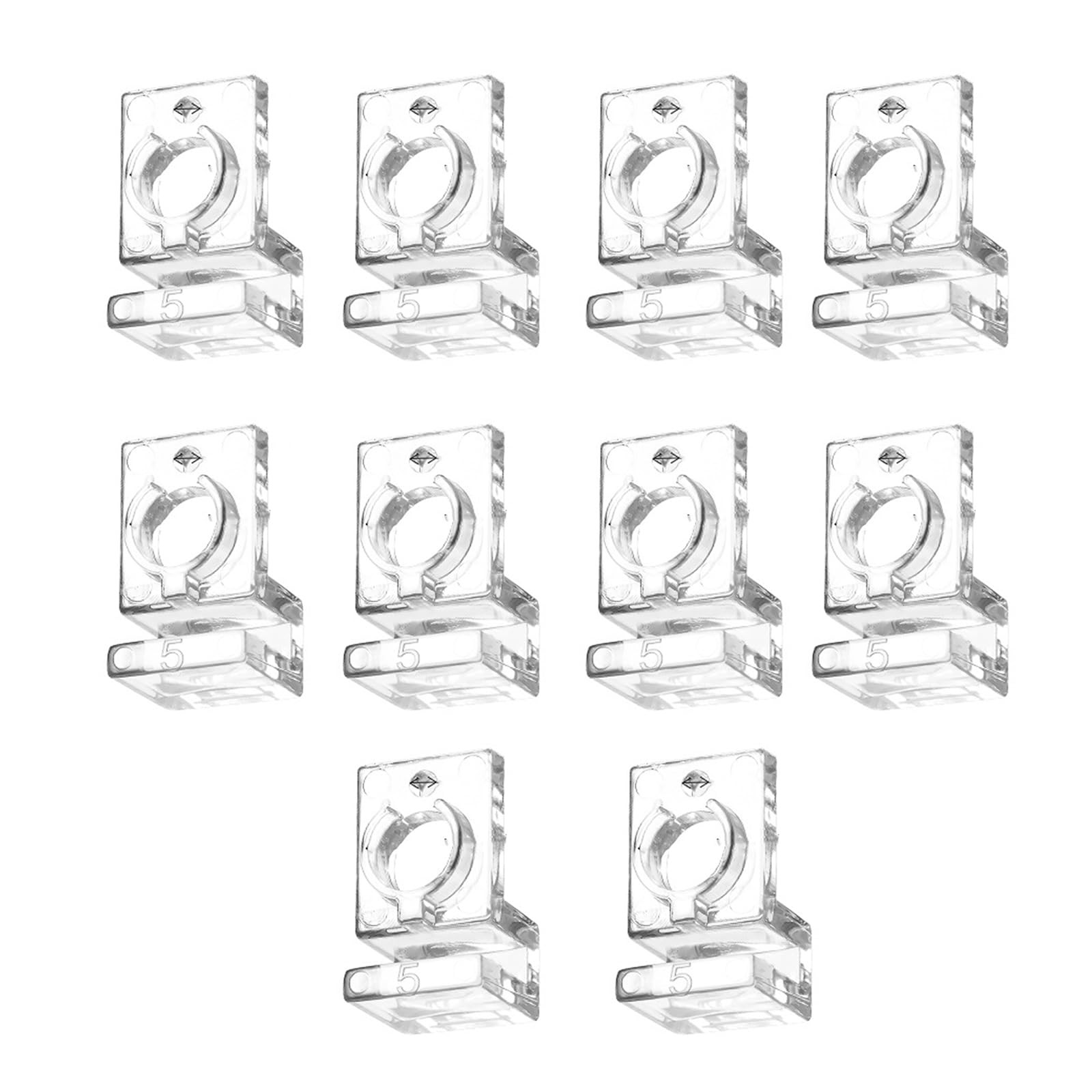 Supports de couvercle d'aquarium 5 mm pour vitre de bac et pinces pour plaque protection