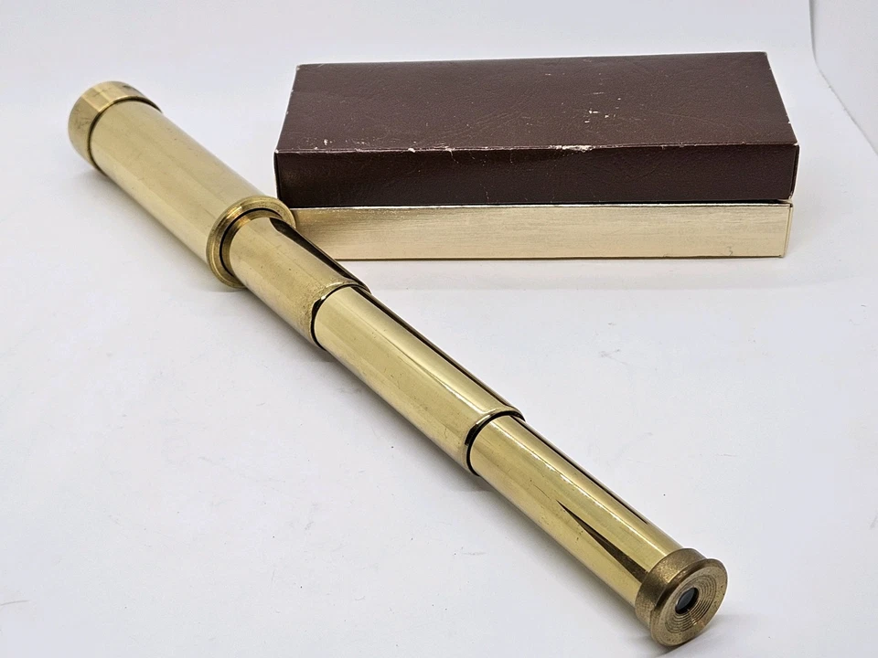 Vintage Jason 25x30 Adjustable Brass 14" Telescope with Original Box JAPAN - Image 2 of 4