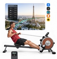 MERACH R02 Magnetic Rowing Machine 16 Levels of Quiet Resistance Dual Slide Rail