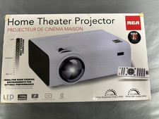 RCA RPJ136 LED Home Theater Projector, 1080 Compatible - White-New