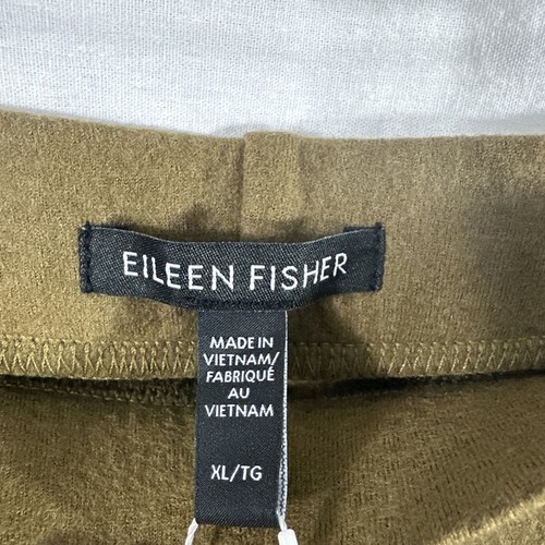 Eileen Fisher Wool High Waist Straight Ankle Camel Brown Pants Womens Size XL - Picture 3 of 9