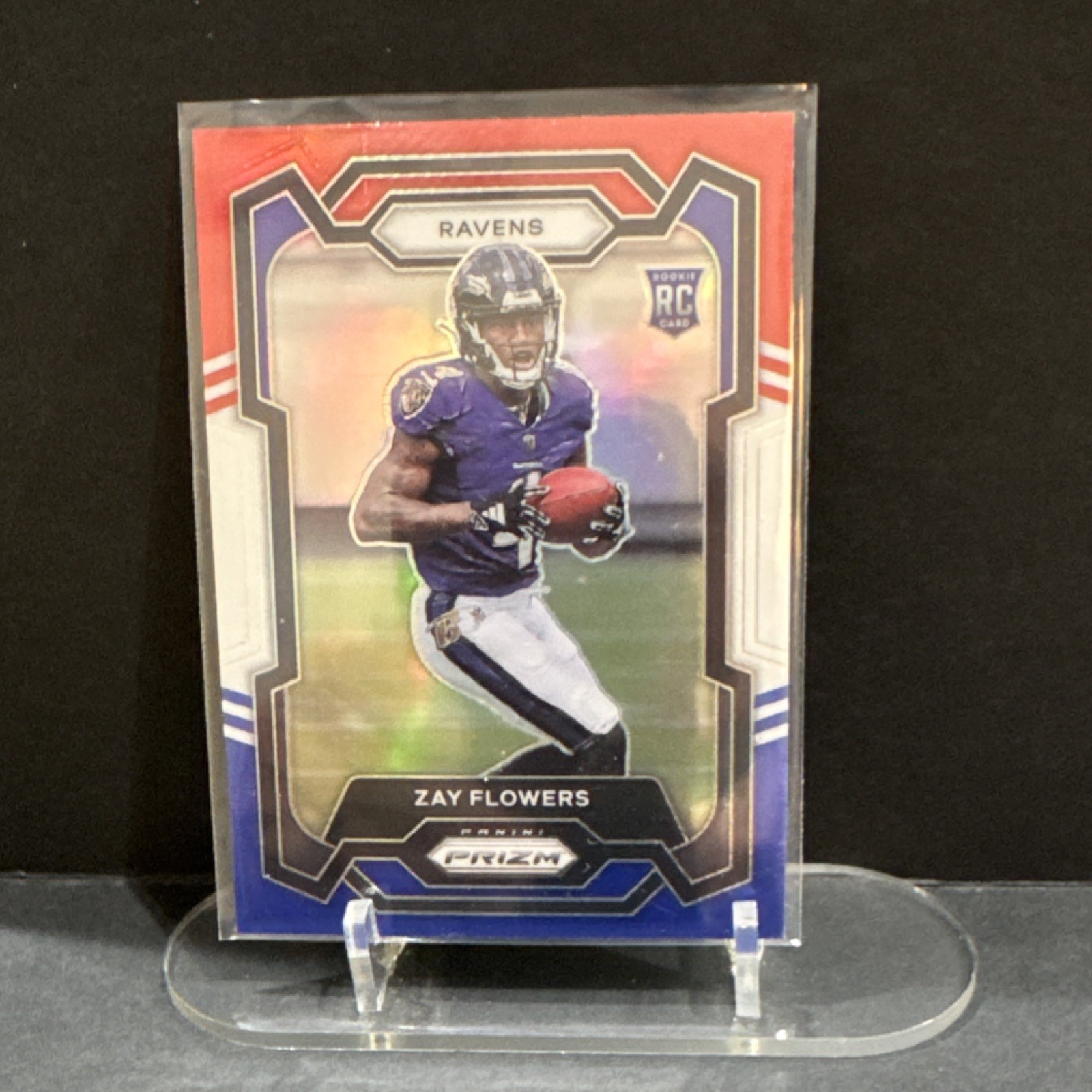 Zay Flowers Panini Prizm #307 Red/White/Blue