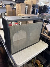 1971 Vintage Fender Twin Reverb Tube Guitar Amplifier Cabinet silverface era