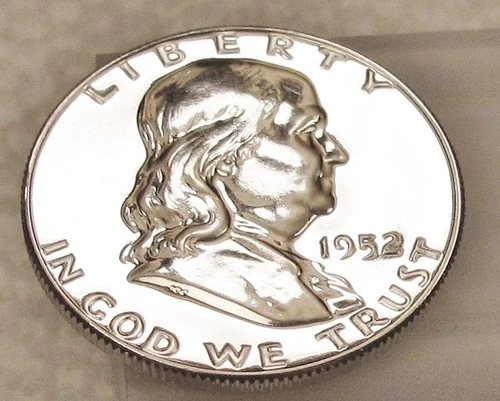 1952 Gem  Proof  Franklin  EYE CANDY " Blazing  Original  Luster "  #214 ~  5