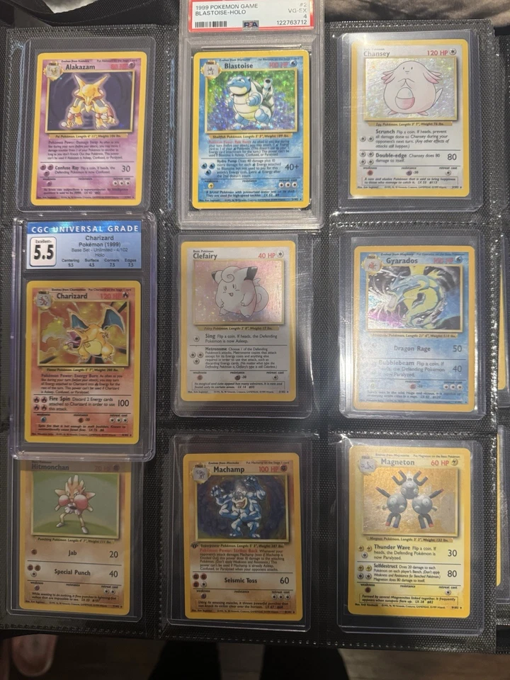 Base Set 102/102 1999 100% Complete Master Set [NM-MP] With Graded Trio - Image 3 of 4