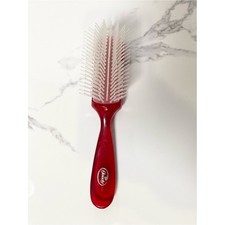 Vintage Goody Red Plastic Hair Brush USA Made Movie Prop