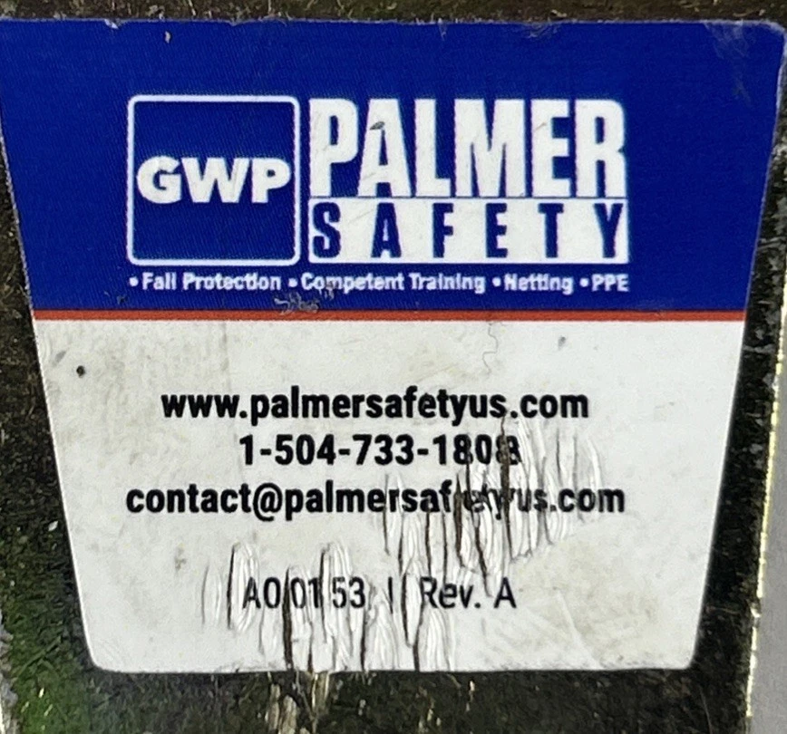Palmer Safety A00153 GWP Large D-Ring Roof Ridge Anchor 5000 LBS MBS photo 3