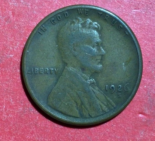 1926S US LINCOLN CENT! Lower Mintage! San Francisco Mint! FINE/VF! Old Coins