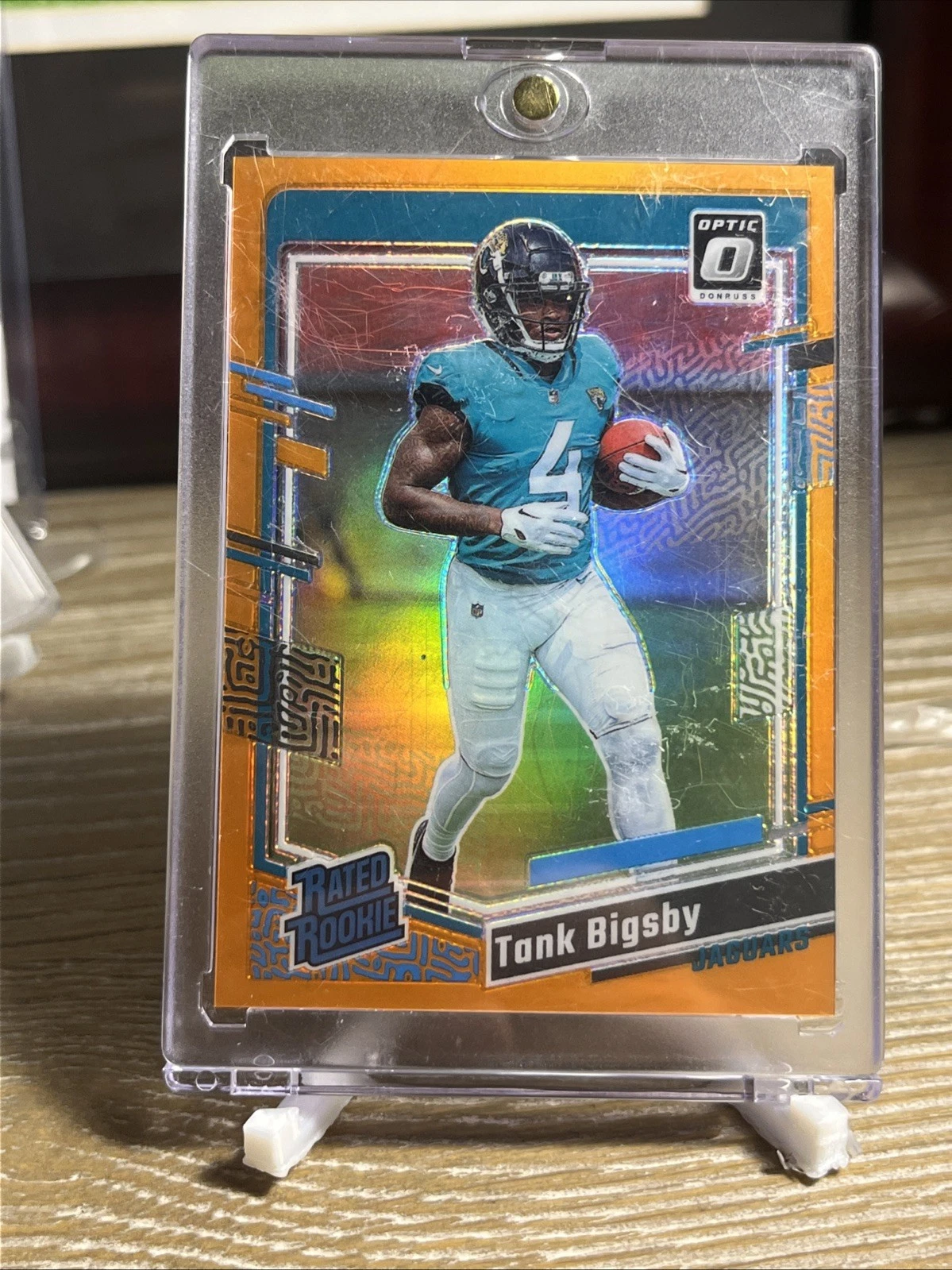 2023 Panini Donruss Optic Tank Bigsby #252 Rated Rookie Orange Prizm /249