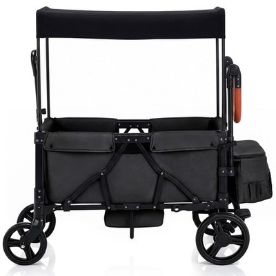 Wagon Stroller for 2 Kids, with Removable Canopy, Adjustable Handlebar