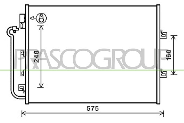 Prasco Kondensator Klimaanlage Aluminium FüR Renault Twingo II 1.2 16V-image