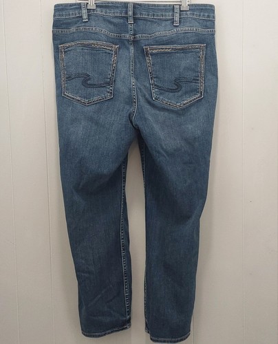 Women’s Silver Jeans, Avery Skinny Crop Size 16/26" L Distressed 11" Rise Denim - Bild 2 von 12