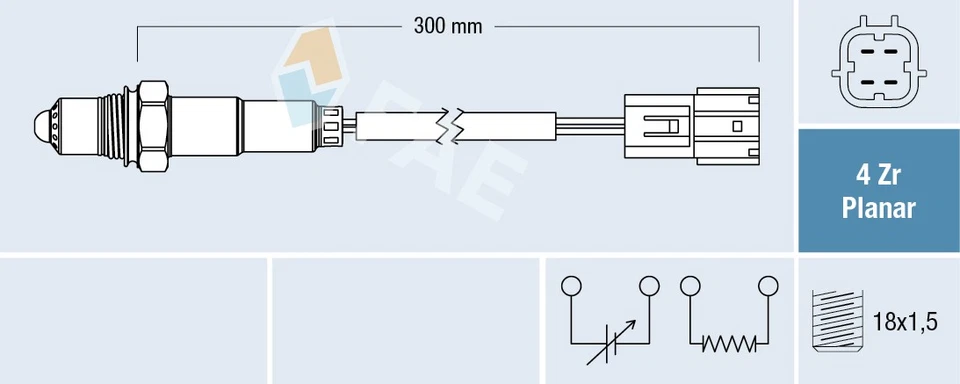 Sonde lambda 77452 FAE pour NISSAN - Photo 1/1