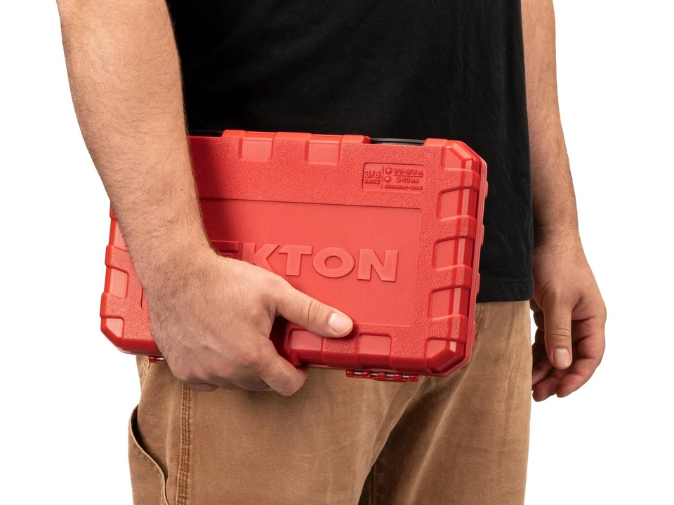 Juego de enchufes de brocas hexagonales de accionamiento TEKTON 3/8 pulgadas con estuche, 38 piezas (1/8-3/8 pulgadas, 3-... Foto 4 de 4