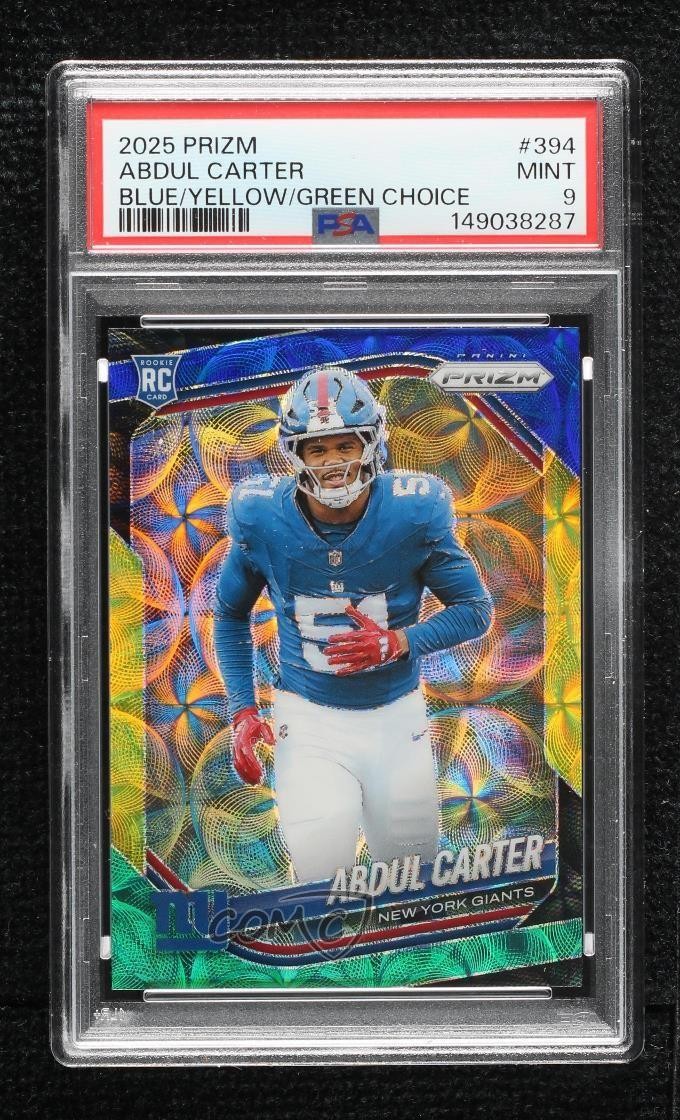 Abdul Carter Panini Prizm #394 Blue/Yellow/Green Choice