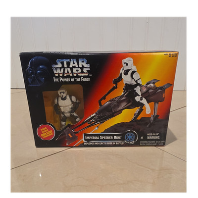 Star Wars Power Of The Force Imperial Speeder Bike Vehicle 1995 New