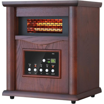 #ad Trustech Infrared Electric Space Heater 1500W w Remote Control ECO Mode Cherry $99.99