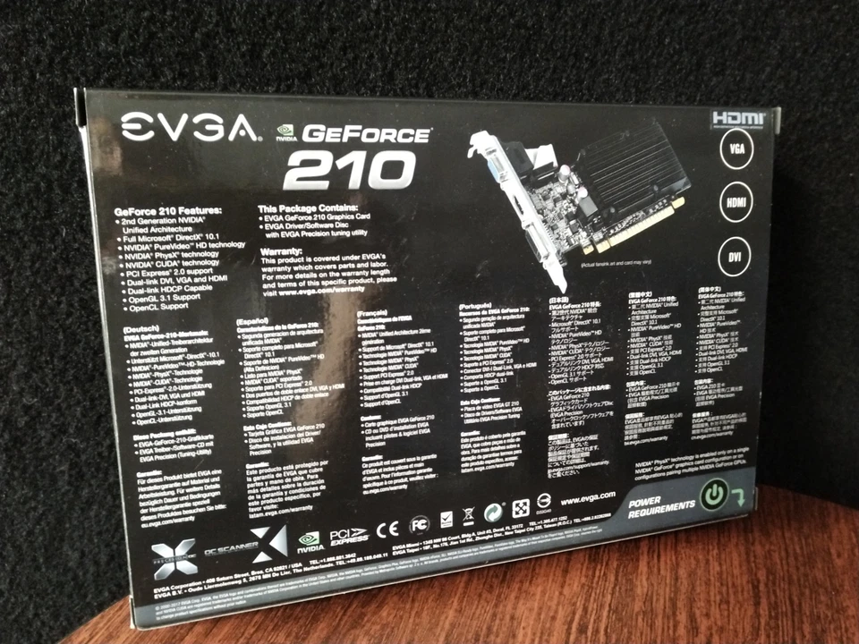 EVGA NVIDIA GeForce 210 1024MB DDR3 HDMI DVI VGA PCI-E 2.0 Graphics Card NEW - Image 2 of 3