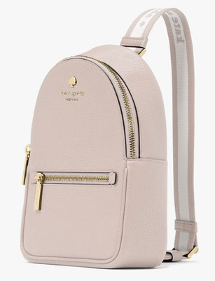 Kate Spade Emma Beige Pebbled Leather Small Backpack Bag KK073 NWT $379 Retail