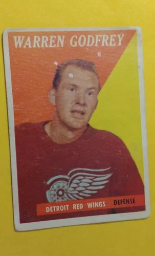 1958-59 Topps #58 Warren Godfrey Detroit Red Wings