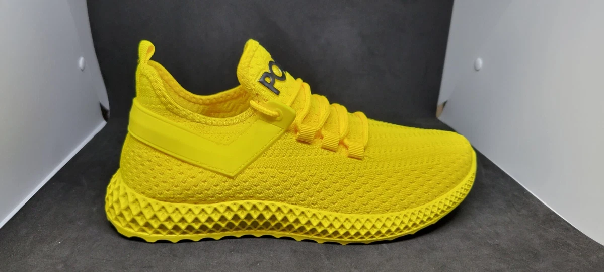 Yellow athletic deals shoes