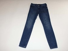 True Religion Women's Halle Mid Rise Super Skinny Jeans Size 28 Blue 29" Inseam