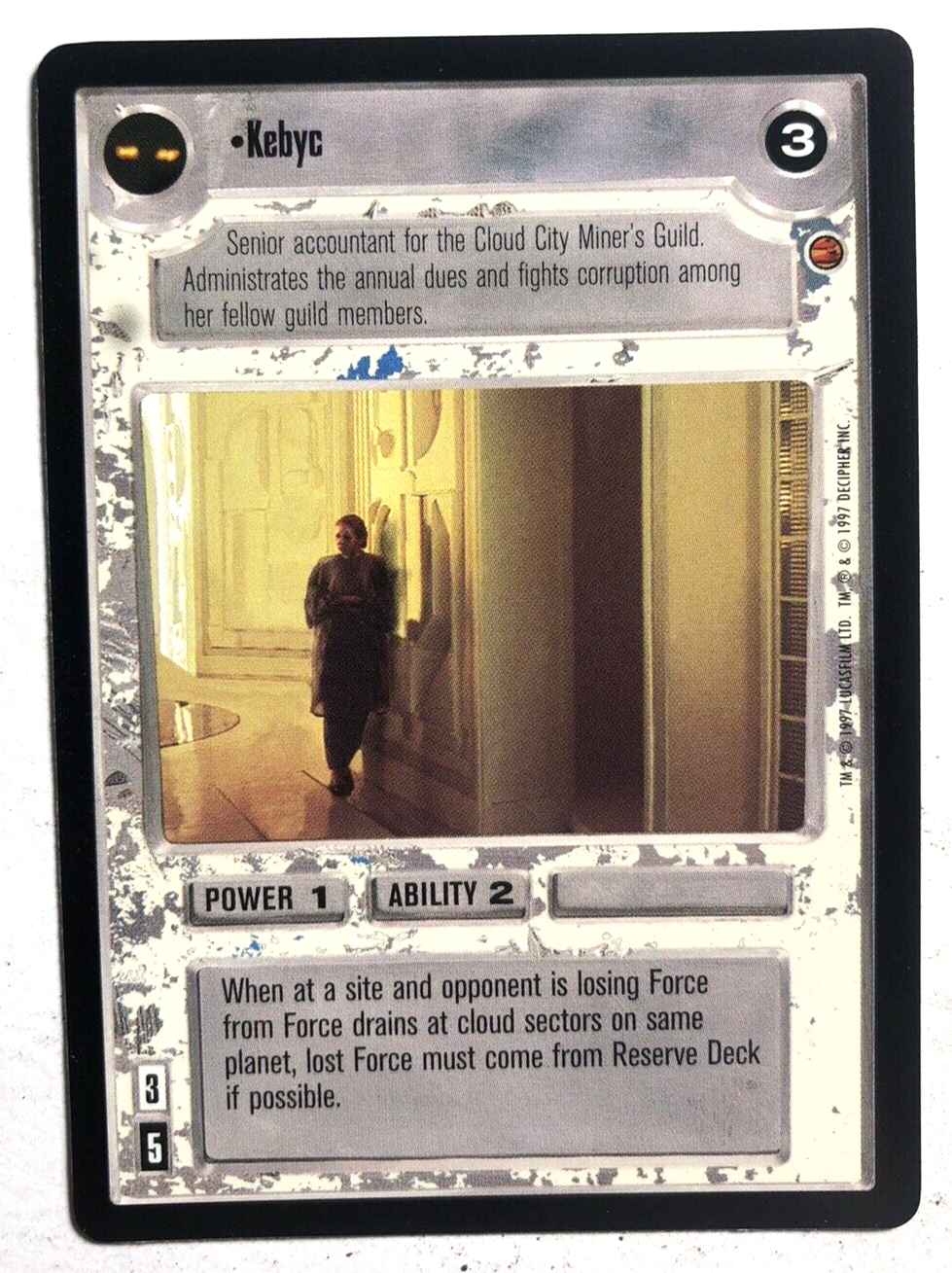 Star Wars CCG Kebyc Cloud City LIGHT SIDE Decipher SWCCG NEAR MINT NM-image