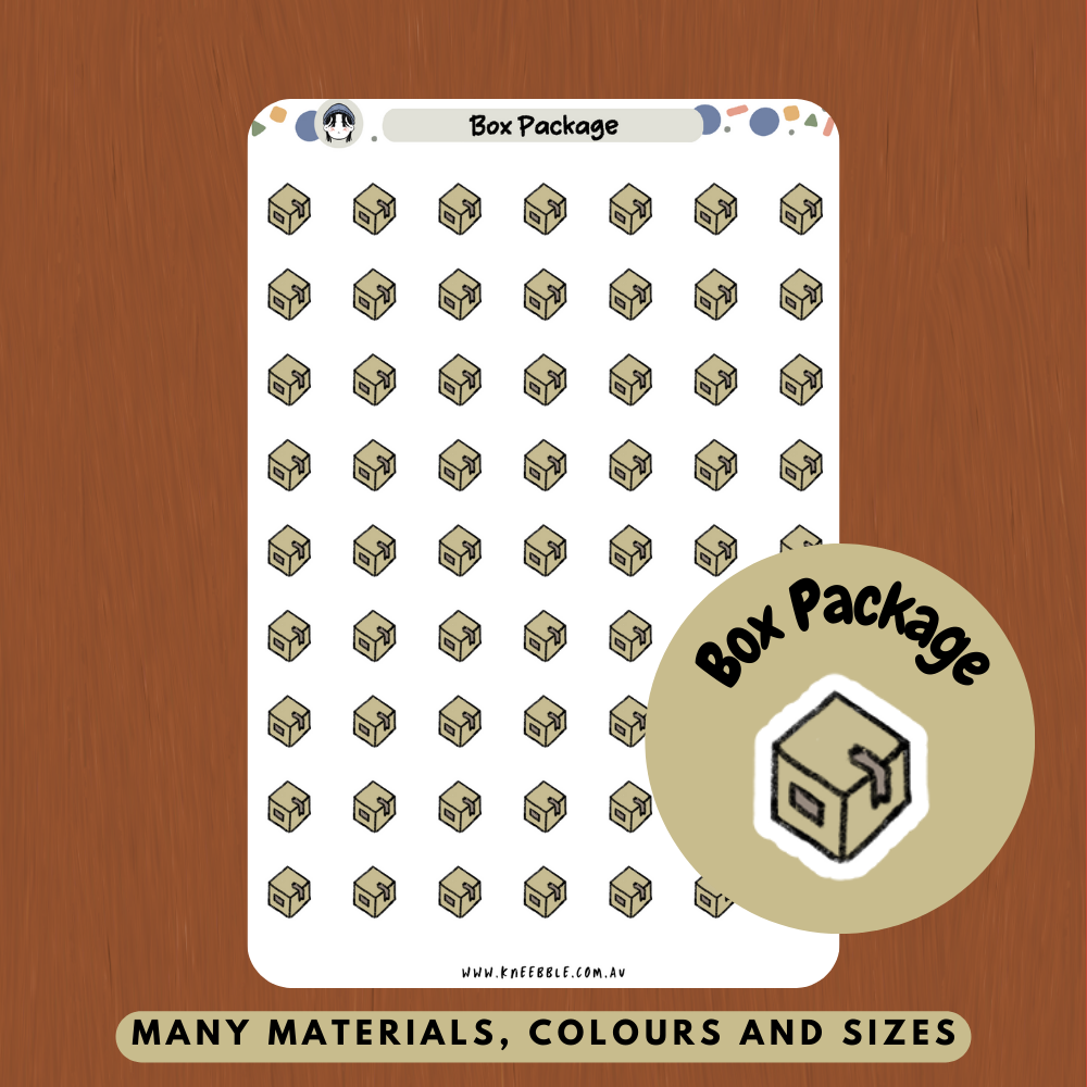 Box Package Planner Stickers