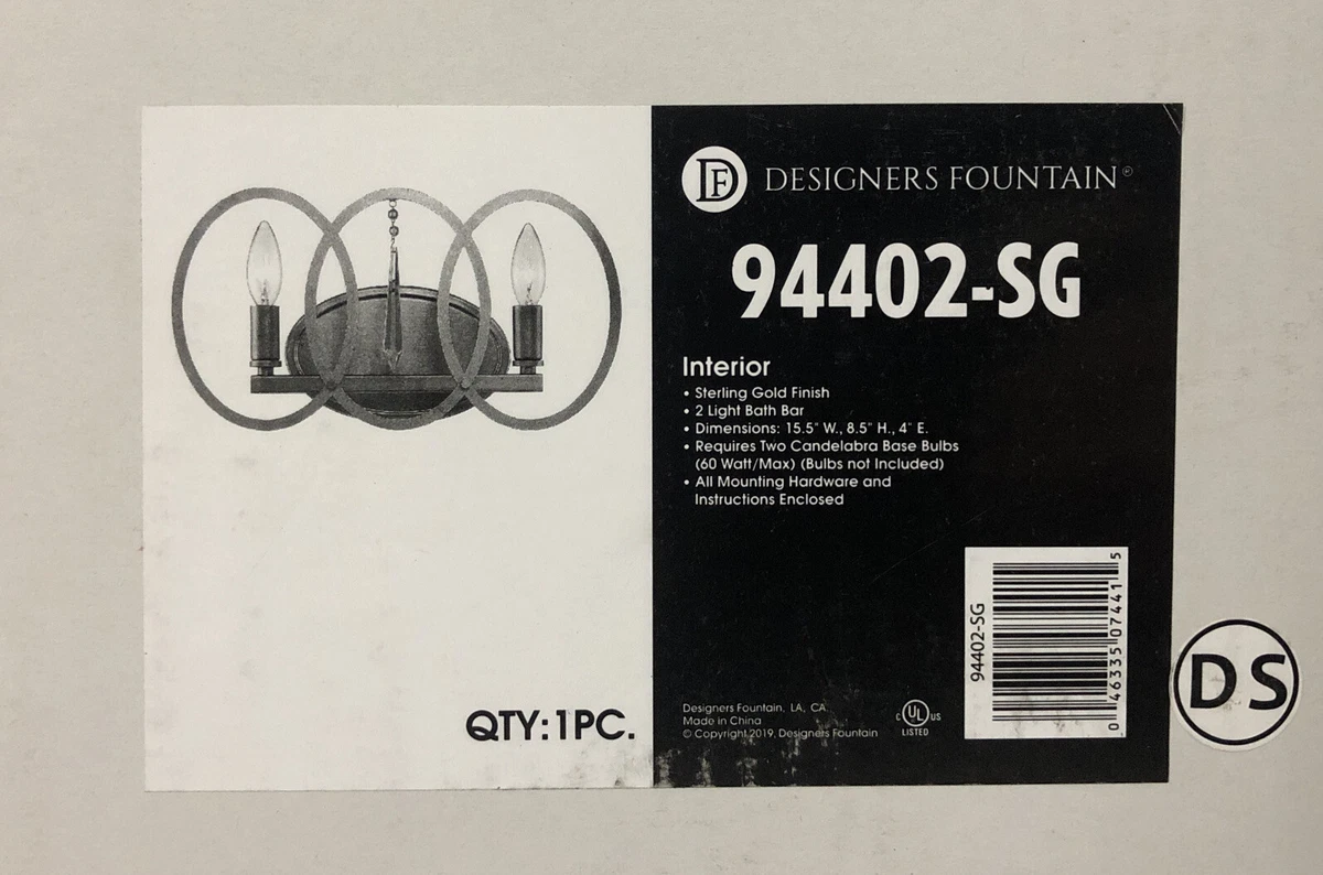 Designers fountain sale vanity light