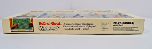 Juego de mesa de fútbol fútbol de colección 1990 Roll A Goal COMPLETO estrategia estratégica diversión - Imagen 2 de 9