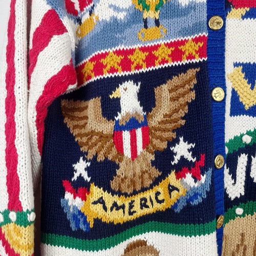 Signatures by Northern Isles Uncle Sam Patriotic Sweater American Vote Size XL - Picture 10 of 13