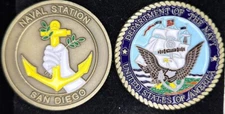 NAVAL STATION SAN DIEGO - Navy Challenge Coin