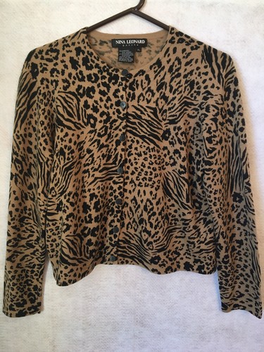 Ladies Cardigan Sweater Nina Leonard 