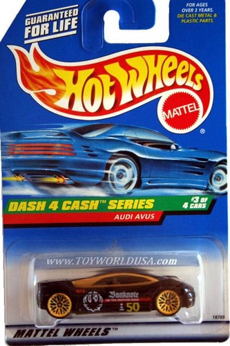 1998 Hot Wheels #723 Dash 4 Cash Series #3 Audi Avus