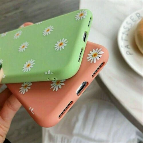 For iPhone 12/11 XS Max XR 8 7 Plus Back Case Cover Matte Shockproof Daisy TPU - Image 4 of 4
