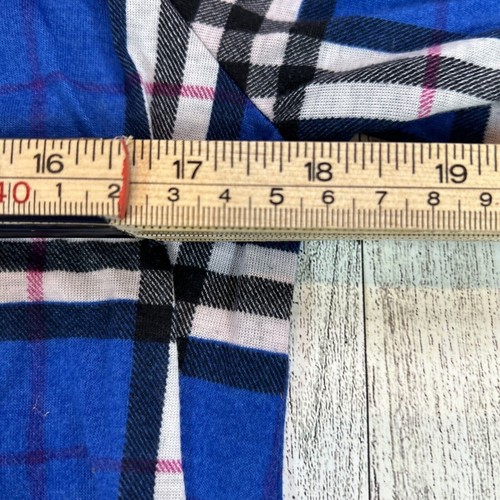 RNB Maternity Shirt Womens Large flannel Academia Plaid Window Pane Button up - Picture 7 of 8