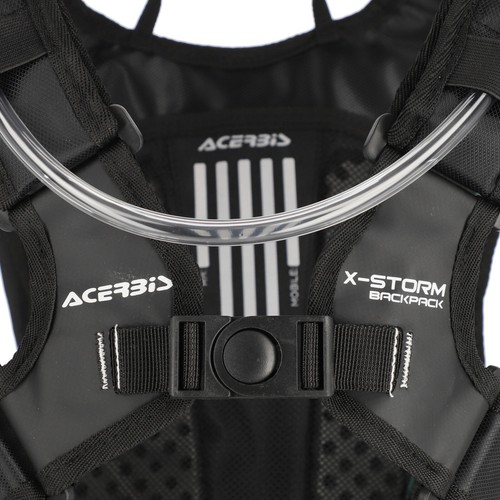 ACERBIS X STORM LOGO HYDRATION BACK PACK BLACK WHITE DRINK CAMEL BAG ENDURO MX - Picture 7 of 7