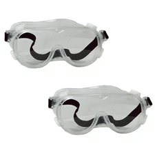 ChromaCast Safety Goggles Over Glasses Lab Work Eye Protective Eyewear - 2 Pack