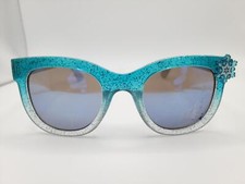 Pan Oceanic Eyewear Disney Frozen Themed Girls Cateye Sunglasses Blue Glitter